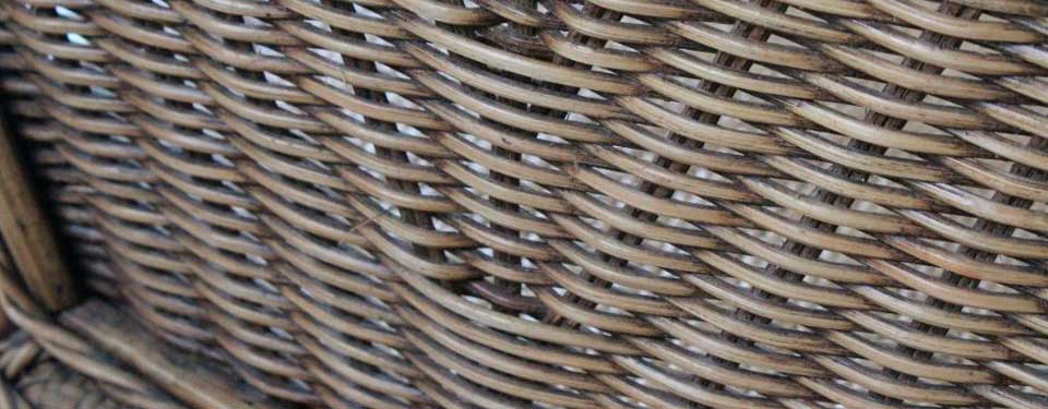 Samples of wicker manufactured